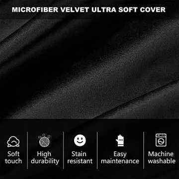 HABUTWAY Bean Bag Chair Luxurious Velvet Comfortable Design