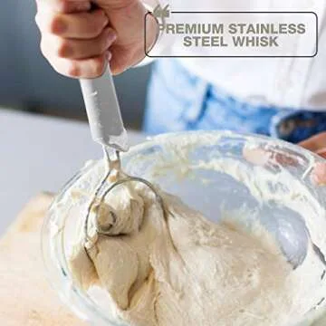 Breadsmart Artisan Bread Making Kit - 5PC Sourdough Bread Baking Supplies Set - Lame, Scraper, Whisk, Banneton Bread Proofing Basket & Cotton Liner