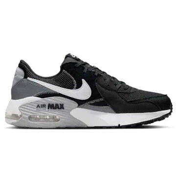 Nike Men's Air Max Excee Shoes Sneaker, Black/White-Cool Grey-Wolf Grey, 12