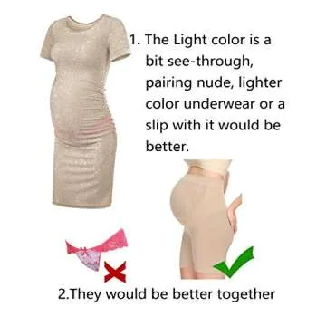 Sparkly KIM S Maternity Dress - Perfect for Baby Showers