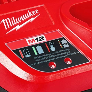 Fast Milwaukee M12 Battery Charger with LED Indicator