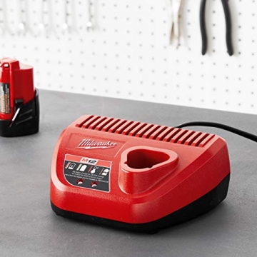 Fast Milwaukee M12 Battery Charger with LED Indicator