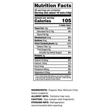 Terrasoul Organic Raw Walnuts 2 Lbs for Nutritious Snacking