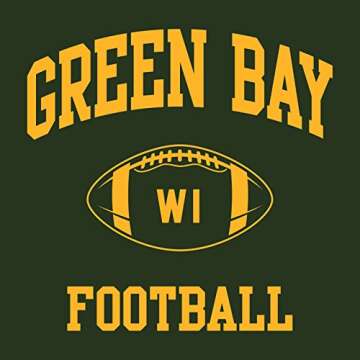 UGP Campus Apparel Green Bay Classic Football Arch Basic Cotton T-Shirt - X-Large - Forest