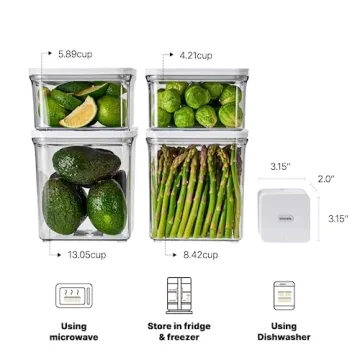 VAKUEN Airtight Food Storage Containers Vacuum Sealer Set