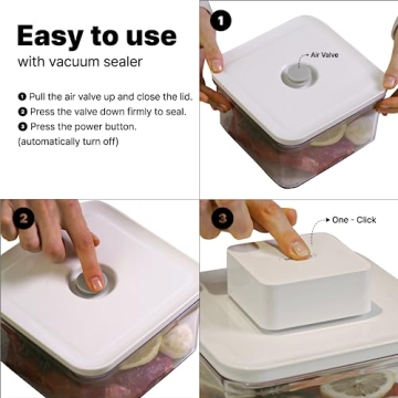 VAKUEN Airtight Food Storage Containers Vacuum Sealer Set