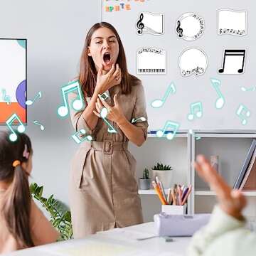 Elegant 30 Pack Music Sticky Notes for Teachers and Students