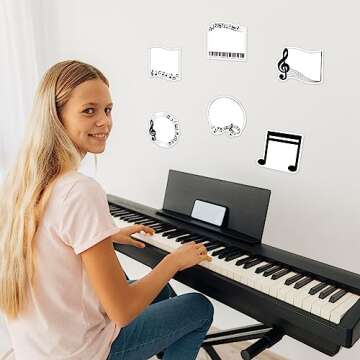 Elegant 30 Pack Music Sticky Notes for Teachers and Students