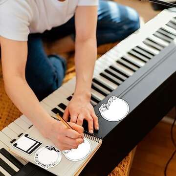 Elegant 30 Pack Music Sticky Notes for Teachers and Students