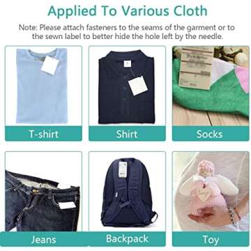 Price Tagging Gun for Clothing,(Not Stitch Gun) Standard Retail Price Tag Attacher Gun Kit for Clothes Labeler with 6 Needles & 2000pcs 2" Barbs Fasteners & Organizer Bag for Store Warehouse Yard Sale