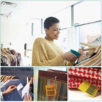 Price Tagging Gun for Clothing,(Not Stitch Gun) Standard Retail Price Tag Attacher Gun Kit for Clothes Labeler with 6 Needles & 2000pcs 2" Barbs Fasteners & Organizer Bag for Store Warehouse Yard Sale