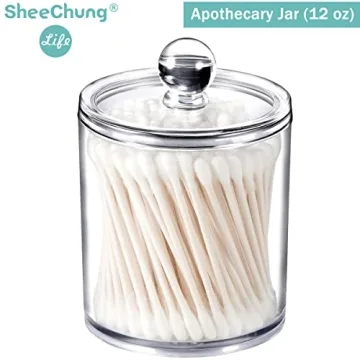 SheeChung Qtip Jars - Elegant Storage Solution