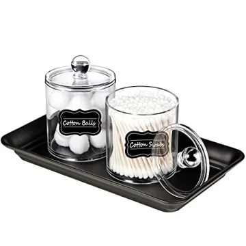 SheeChung Qtip Jars - Elegant Storage Solution