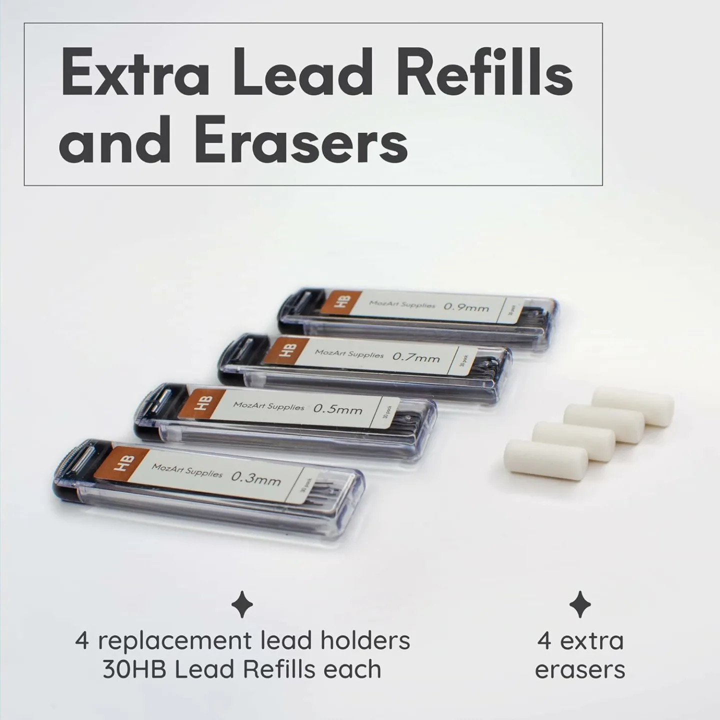 MozArt Mechanical Pencil Set for Writers and Artists