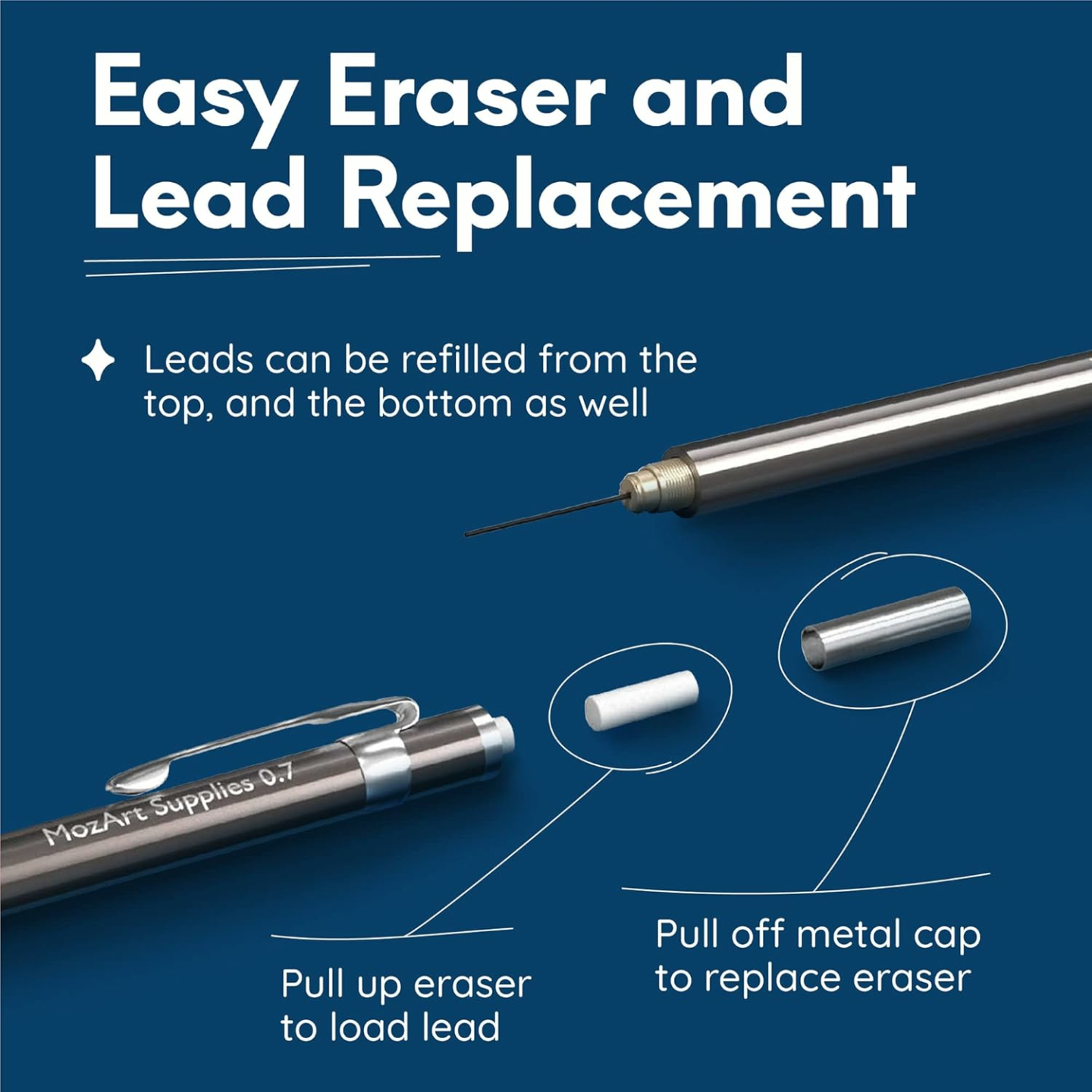 MozArt Mechanical Pencil Set for Writers and Artists