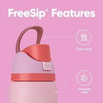 Owala 32 oz FreeSip Insulated Steel Water Bottle in Pink