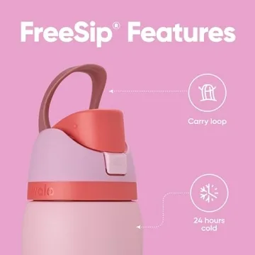 Owala 32 oz FreeSip Insulated Steel Water Bottle in Pink