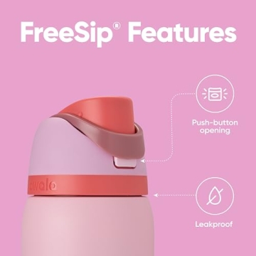 Owala 32 oz FreeSip Insulated Steel Water Bottle in Pink