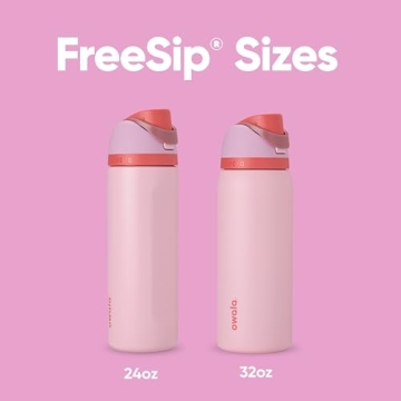 Owala 32 oz FreeSip Insulated Steel Water Bottle in Pink