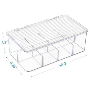 Stackable Tea Bag Organizer for Kitchen and Pantry