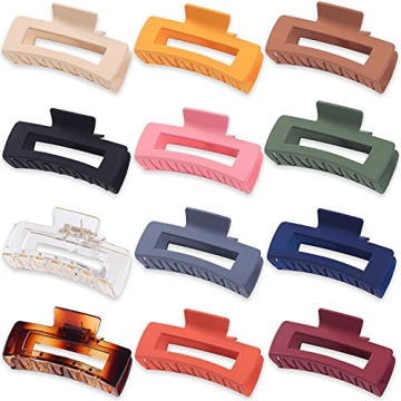 Sisiaipu 12 Pcs Large Hair Clips - Durable & Stylish