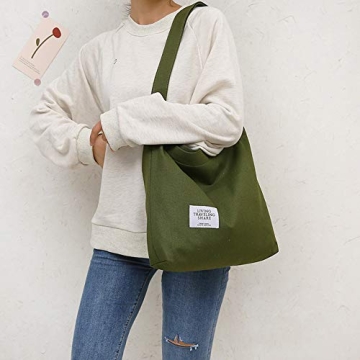 Stylish Covelin Women's Large Canvas Shoulder Bag Hobo Tote