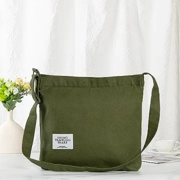 Stylish Covelin Women's Large Canvas Shoulder Bag Hobo Tote