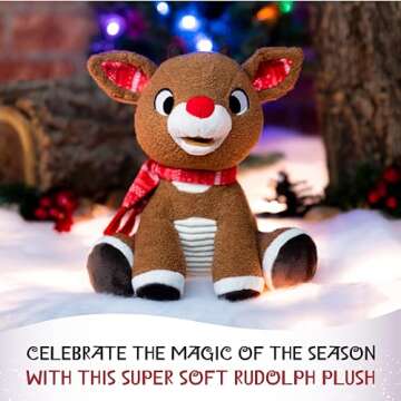 KIDS PREFERRED Rudolph the Red-Nosed Reindeer Plush - 8 Inch Stuffed Animal