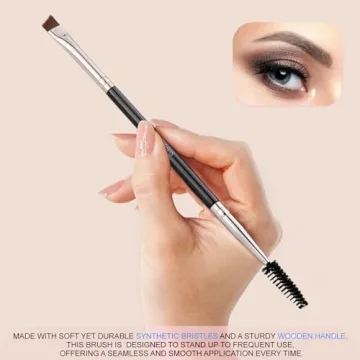KINGMAS Eyebrow Brush - Professional Dual Angled Tool