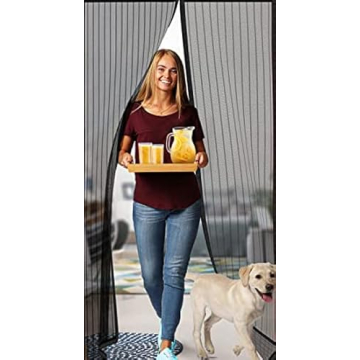 FLUX Magnetic Screen Door - Easy Install, Bug-Free & Pet Safe