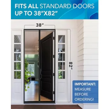 FLUX Magnetic Screen Door - Easy Install, Bug-Free & Pet Safe