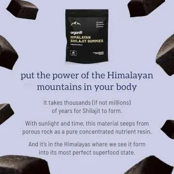 Organifi Shilajit Gummies - Himalayan Shilajit for Men and Women with PrimaVie Shilajit, 40-Plus Trace Minerals, and More - Hormone Balancer, Boosts Cellular Energy, Beats Fatigue, and More, 60 Count