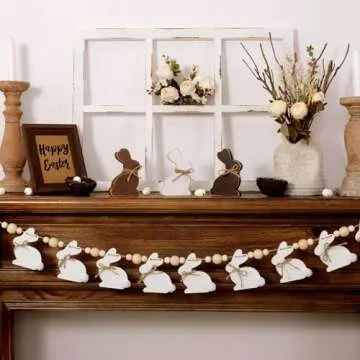 Bunny Chorus Easter Garland for Festive Decoration