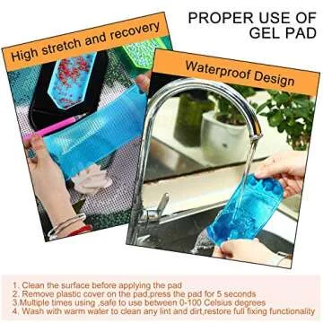 Blulu Diamond Art Sticky Mats - 6 Piece Anti-Slip Set