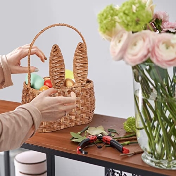 Gerrii 2 Pcs Cute Durable Easter Basket Set for Families