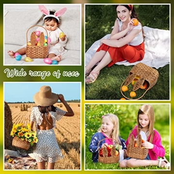 Gerrii 2 Pcs Cute Durable Easter Basket Set for Families