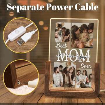 Custom Night Light for Mother's Day Personalized Gift