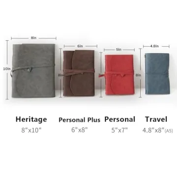 RILIHO Leather Journal Notebook - Elegant Genuine Leather for Writing