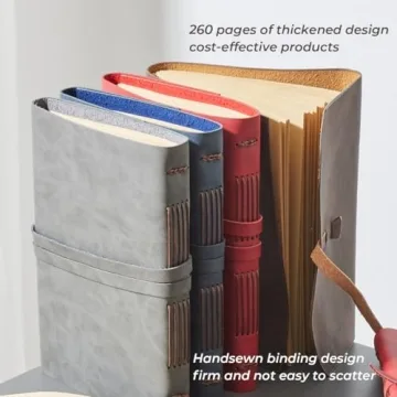 RILIHO Leather Journal Notebook - Elegant Genuine Leather for Writing