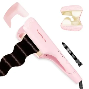 VODANA Professional Triple Flow Ceramic Hair Waver - Effortless Beach Waves with Quick Heat and Long...