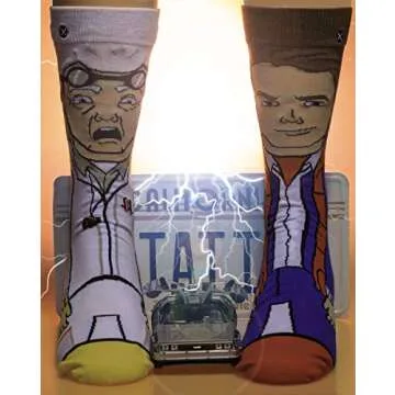 Back to the Future Crew Socks - Funny Retro Style