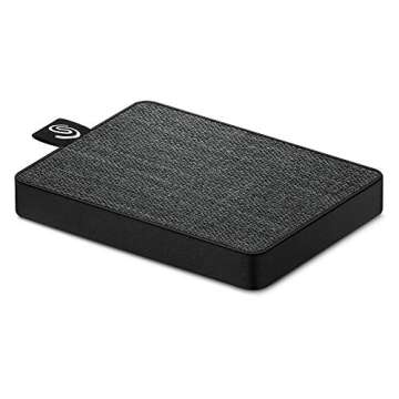 Seagate One Touch SSD 1TB External Solid State Drive Portable – Black, USB 3.0 for PC Laptop and M...