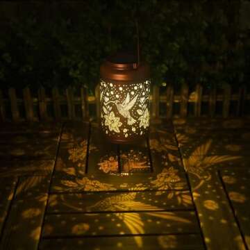 Enchanting Hummingbird Solar Lights for Outdoor Spaces - Perfect Gifts