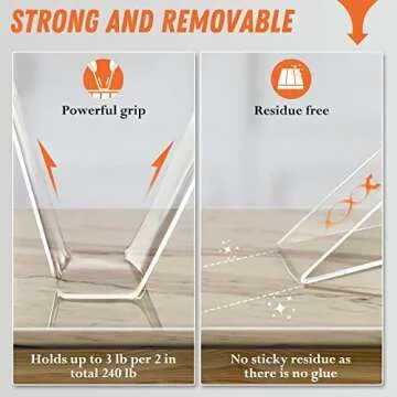 2 Pack Extra Large Double Sided Tape Heavy Duty Removable 1.18 Inch x 160 Inch, Clear & Tough Nano Tape, Multipurpose Mounting Tape Picture Hanging Strips Adhesive for Poster Carpet