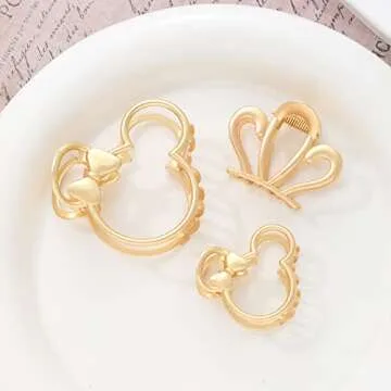 Purggy Large Metal Claw Clips - Cute Theme Park Accessories
