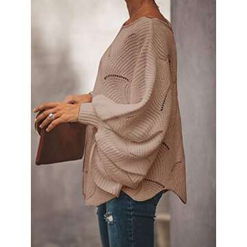Oversized Pullover Sweater for Women - Soft & Stylish