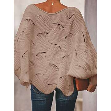 Oversized Pullover Sweater for Women - Soft & Stylish