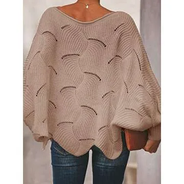 Oversized Pullover Sweater for Women - Soft & Stylish