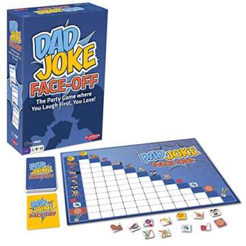 Dad Joke Face-Off - You Laugh First, You Lose, Funny Hilarious Family Party Game with 600 Jokes, Jok...