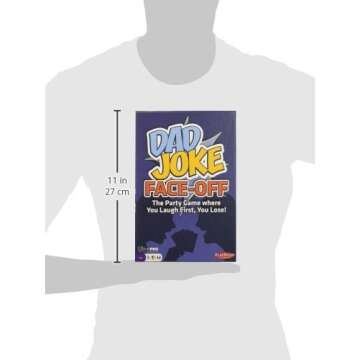 Dad Joke Face-Off - You Laugh First, You Lose, Funny Hilarious Family Party Game with 600 Jokes, Joke Challenge for 2-12 Players, Fast-Paced Laughter Game, Competitive Humor, Quick 30-Minute Playtime